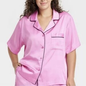 Auden Pink Satin Pajama‎ Set​